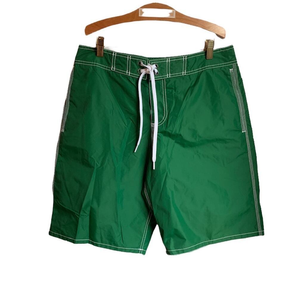 OLD NAVY Men’s Green with Stripes Board Shorts / Size: Medium